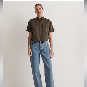 NWT Utility Button-Up Shirt